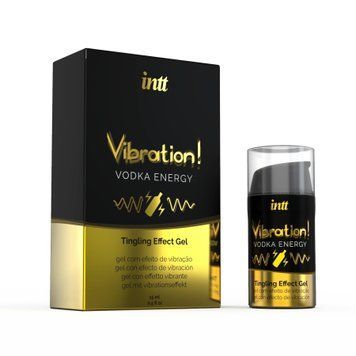 Рідкий вібратор Intt Vibration Vodka (15 мл), густий гель, дуже смачний, діє до 30 хвилин SO3347 фото