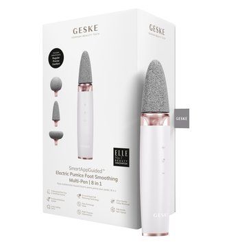 Шлифовальная пилка для стоп с дополнительными насадками GESKE Electric Pumice Foot Smoothing Multi-Pen 8в1 starlight HB0535 фото