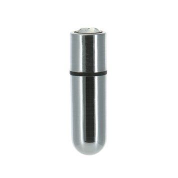 Віброкуля PowerBullet First-Class Bullet 2.5&Prime; with Key Chain Pouch, Silver, 9 режимів вібрації SO6847 фото