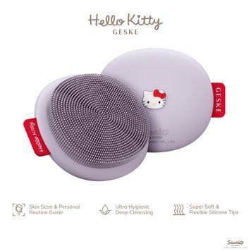 Щітка для обличчя Geske Facial Brush 3 в 1 Hello Kitty Purple HB0238 фото