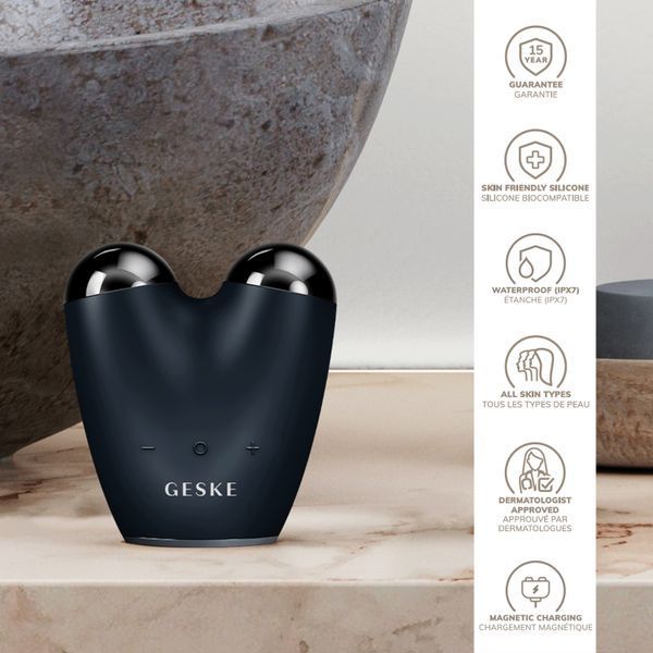 Мікрострумовий підтягувач обличчя GESKE MicroCurrent Face-Lifter 6в1 black HB0139 фото