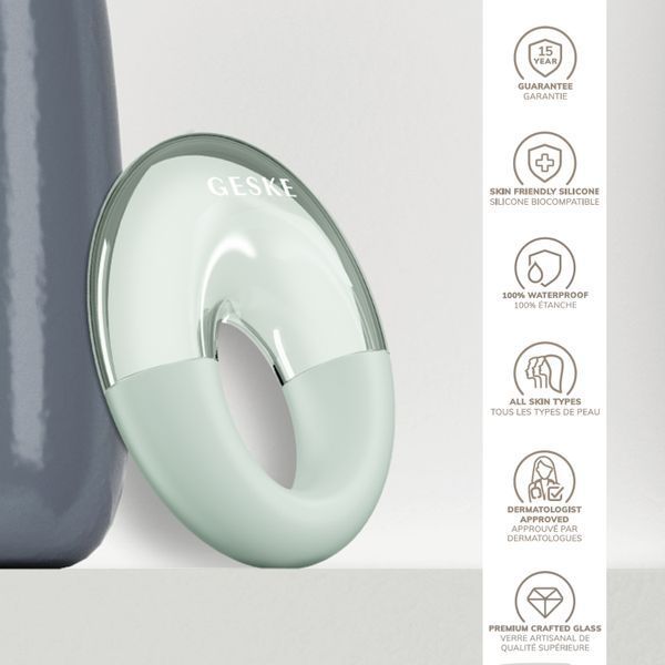 Масажер для очей GESKE Cool&Warm Eye Massager 7в1 green HB0313 фото