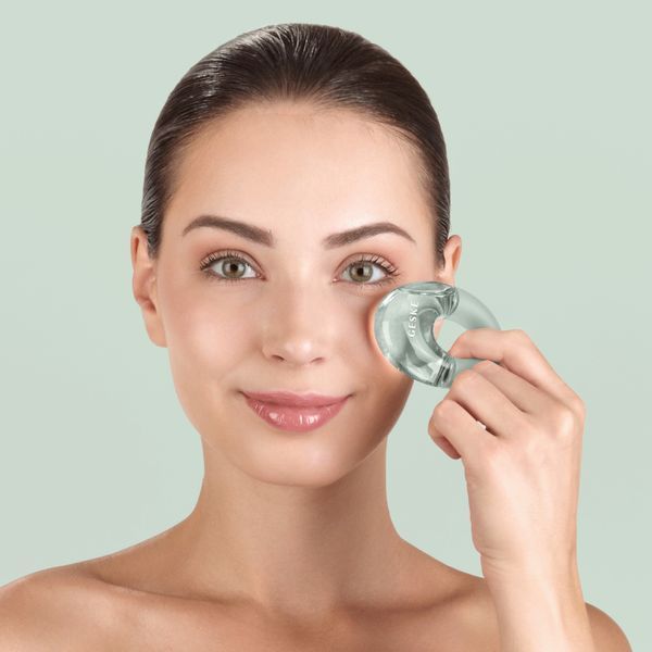 Масажер для очей GESKE Cool&Warm Eye Massager 7в1 green HB0313 фото