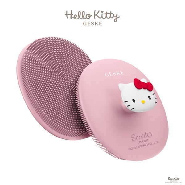 Щітка для обличчя GESKE Facial Brush 3 в 1 Hello Kitty рожевий. HB0241 фото