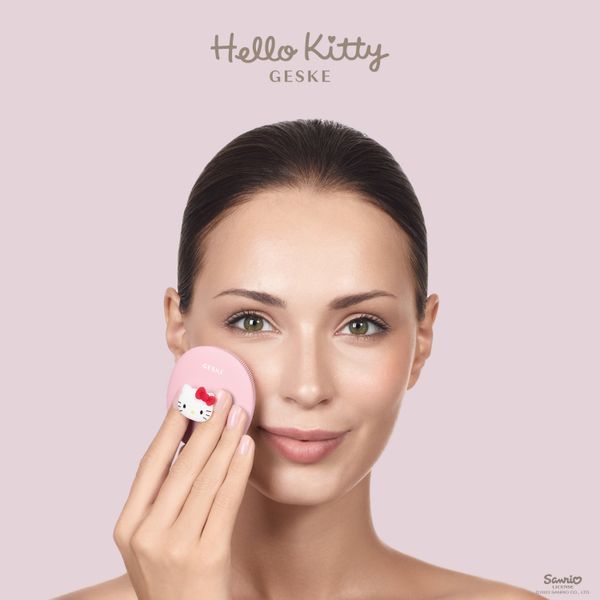 Щітка для обличчя GESKE Facial Brush 3 в 1 Hello Kitty рожевий. HB0241 фото
