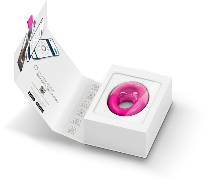 Масажер для очей GESKE Cool&Warm Eye Massager 7в1 magenta HB0313 фото