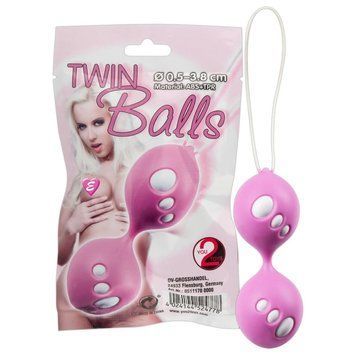 Кульки вагінальні You2Toys Twin Balls, рожеві YT511170 фото