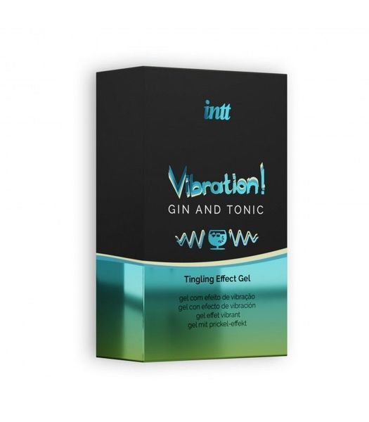Рідкий вібратор Intt Vibration Gin Tonic (15 мл) SO3347 фото