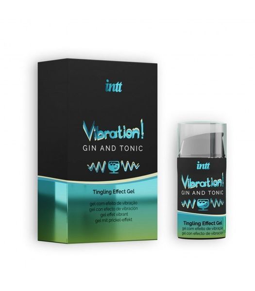 Рідкий вібратор Intt Vibration Gin Tonic (15 мл) SO3347 фото
