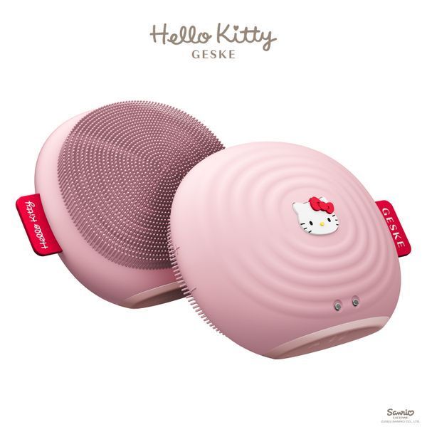 Електронна звукова щітка для обличчя GESKE Sonic Facial Brush 4 в 1 Hello Kitty рожевий HB0243 фото