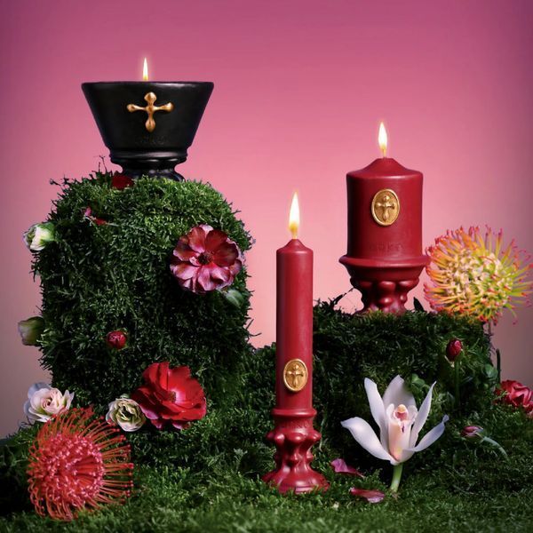 Низькотемпературна воскова свічка UPKO DREAMING of GARDEN, чорна UP65696 фото