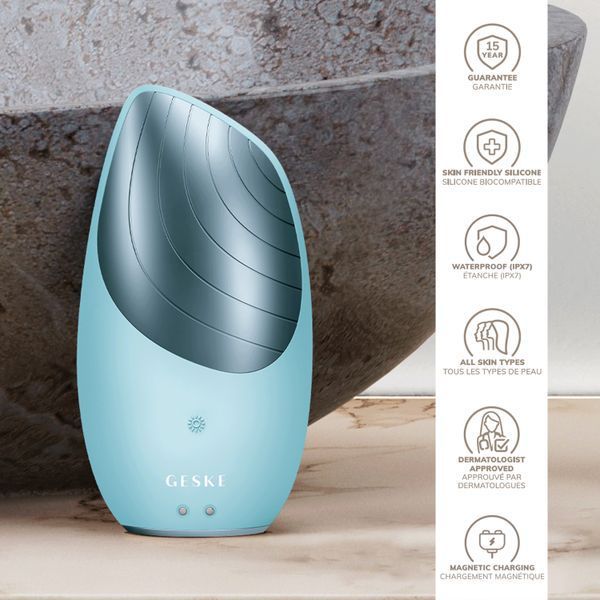 Электронная звуковая термо щетка для лица GESKE Sonic Thermo Facial Brush 6в1 HB0082 фото