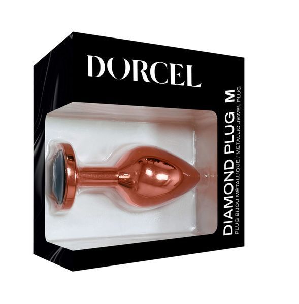 Металева анальна пробка із прикрасою у вигляді кристалу Dorcel - Diamond Plug M SO5530 фото