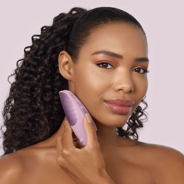 Електронна звукова термощітка для обличчя GESKE Sonic Thermo Facial Brush 6в1 pink HB0082 фото