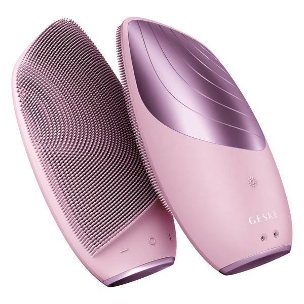 Електронна звукова термощітка для обличчя GESKE Sonic Thermo Facial Brush 6в1 pink HB0082 фото