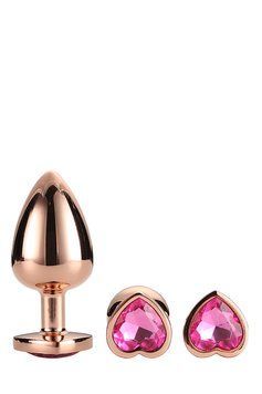 Dt21792 набір анальних пробок GLEAMING LOVE ROSE GOLD PLUG SET DT21792 фото