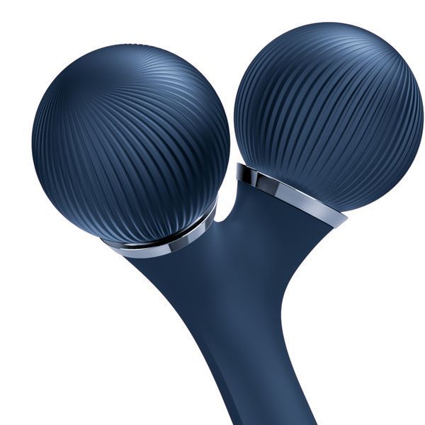 Електронний ультразвуковий ролик для обличчя та тіла GESKE Sonic Facial&Body Roller 4в1 midnight HB0039 фото