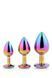 Набір райдужних анальних пробок GLEAMING LOVE MULTICOLOUR PLUG SET DT21784 фото 3