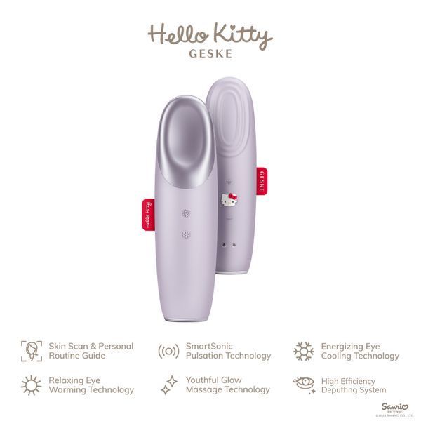 Енерджайзер для очей GESKE Warm&Cool Eye Energizer 6в1 Hello Kitty purple HB0248 фото