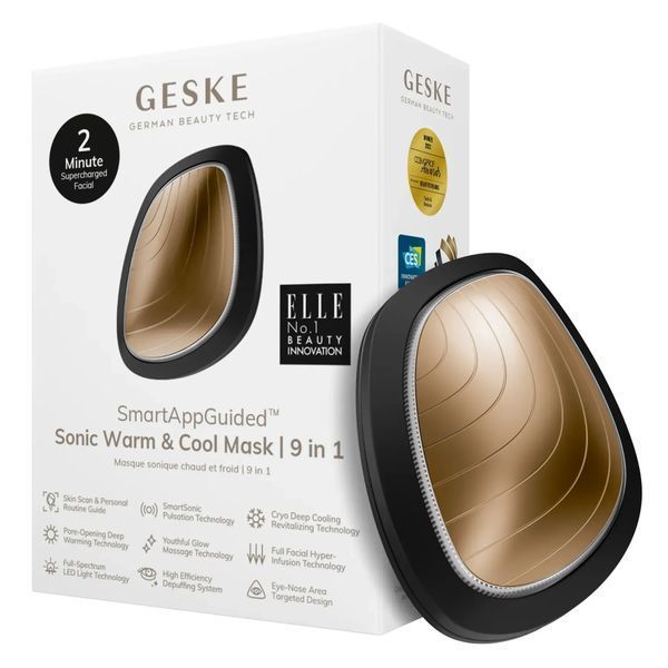 Ультразвукова маска тепло та холод GESKE Sonic Warm&Cool Mask 9в1 gray HB0100 фото