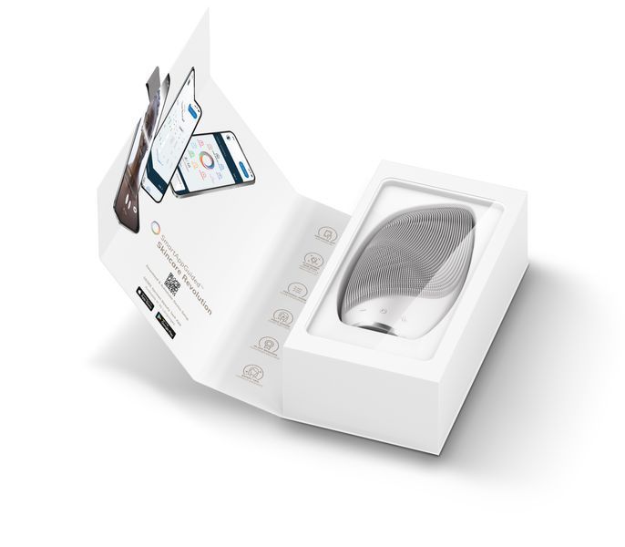 Електронна звукова термощітка для обличчя GESKE Sonic Thermo Facial Brush 6в1 white HB0080 фото