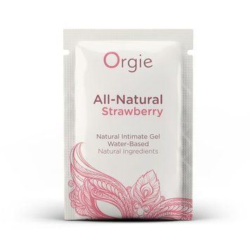 САШЕТ/Лубрикант на водній основі зі смаком полуниці Orgie All Natural Strawberry, 2 мл S03917410 фото