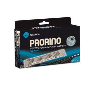 Збудливий порошок для чоловіків ERO PRORINO black (ціна за упаковку, 7 стиків по 5 гр) HOT78501 фото