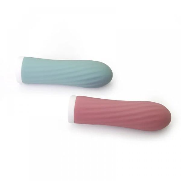 Міні-вібратор для клітора рельєфний Sweet Em Velvet Lure, 10 режимів вібрації, блакитний 89783 фото