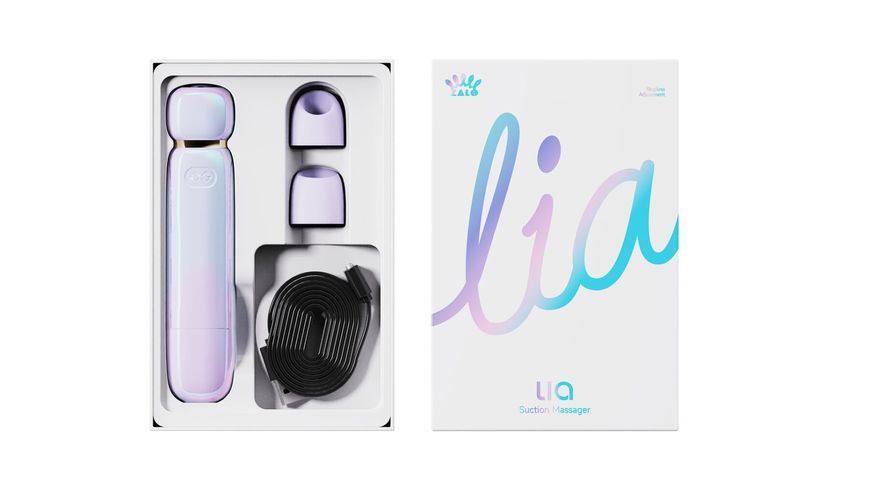 Вакуумний кліторальний стимулятор Zalo Lia Lavender Purple, 3 насадки, 3 режими, різна інтенсивність SX2686 фото