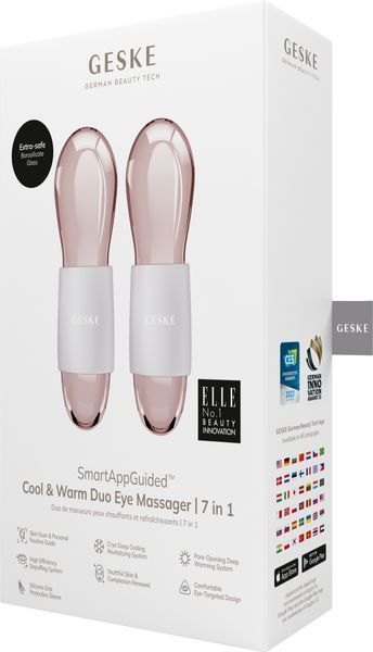 Подвійний масажер для очей GESKE Cool&Warm Duo Eye Massager 7в1 starlight HB0321 фото