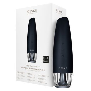 Антивозрастной LED-излучатель для восстановления кожи лица GESKE Anti-Aging Skin Renewer 9в1 black HB0577 фото