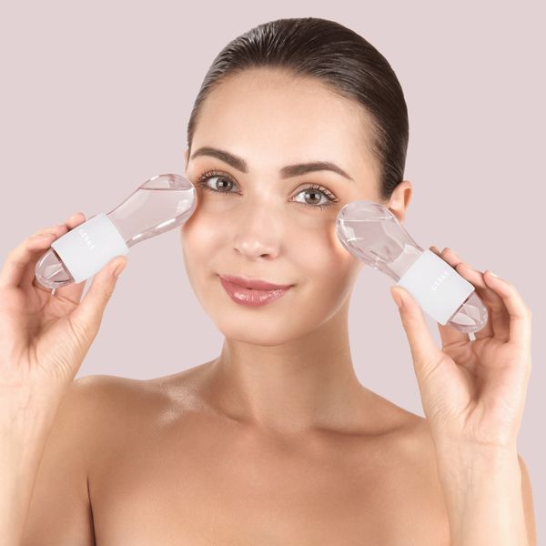 Подвійний масажер для очей GESKE Cool&Warm Duo Eye Massager 7в1 starlight HB0321 фото