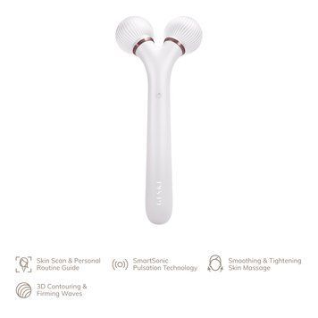 Електронний ультразвуковий ролик для обличчя GESKE Sonic Facial Roller 4в1 starlight HB0184 фото