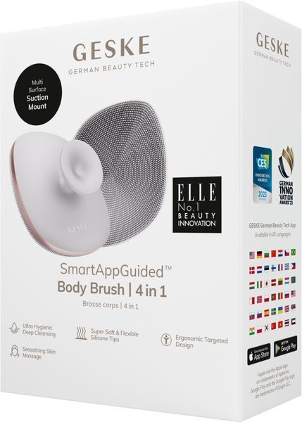 Щітка для тіла GESKE Body Brush 4в1 starlight HB0348 фото
