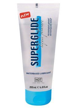 Лубрикант на водній основі SUPERGLIDE Liquid Pleasure, 200 мл HOT44029 фото