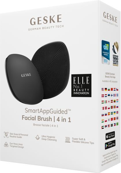 Щітка для обличчя GESKE Facial Brush 4в1 gray HB0049 фото