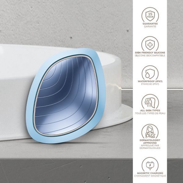 Ультразвукова маска тепло та холод GESKE Sonic Warm&Cool Mask 9в1 aquamarine HB0100 фото