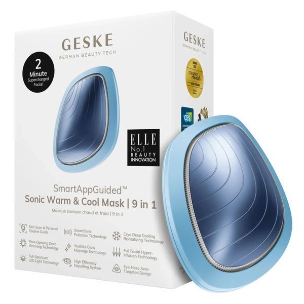 Ультразвукова маска тепло та холод GESKE Sonic Warm&Cool Mask 9в1 aquamarine HB0100 фото