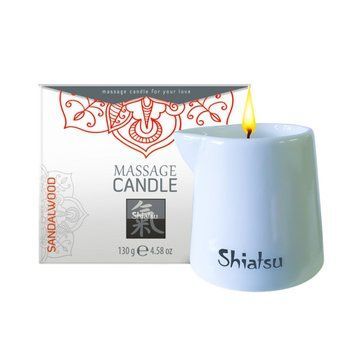 Свічка для масажу SHIATSU Сандалове Дерево, 130 гр HOT67120 фото