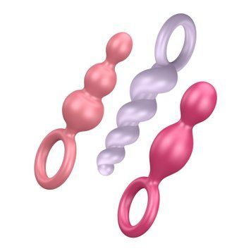 Набір анальних іграшок Satisfyer Plugs (set of 3) - Booty Call, макс. діаметр 3 см SO2323 фото