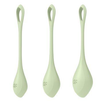 Набір йоні-намистин Satisfyer Yoni Power 2 Light Green, діаметр 2-2,5-3 см, маса 22-44-73 г SO5548 фото