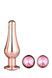 DT21875 набір анальних пробок конічної форми Dream Toys GLEAMING LOVE PLEASURE SET ROSE GOLD DT21875 фото 4