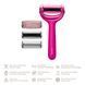 Ролер для голкової мезотерапії обличчя та тіла GESKE MicroNeedle Face&Body Roller 9в1 magenta HB0213 фото 1