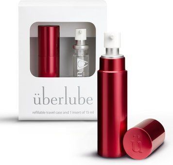 Набір для подорожей: Лубрикант на силіконовій основі Uberlube у червоному футлярі, 15 мл 03244/15R фото