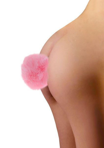Анальна пробка з кролячим хвостиком Taboom Bunnytail Buttplug, рожевий TB17138 фото