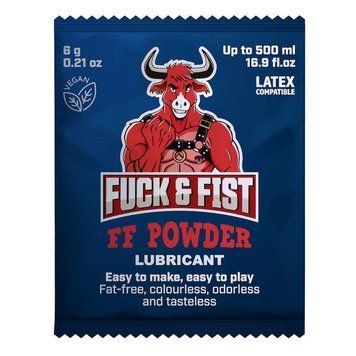 САШЕТ лубрикант порошковий Fuck & Fist FF Powder для приготування густого гелю, 6 г FUC54517 фото
