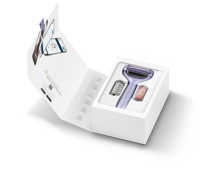 Ролер для голкової мезотерапії обличчя та тіла GESKE MicroNeedle Face&Body Roller 9в1 purple HB0213 фото