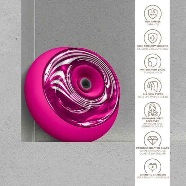Масажер для обличчя та тіла GESKE Sonic Cool&Warm Face and Body Massager 9в1 magenta HB0279 фото