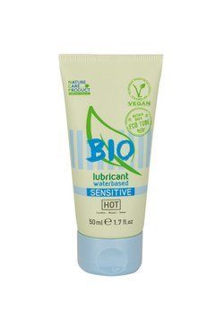 Органічний лубрикант на водній основі Hot Bio Lube Sensitive, 50 мл HOT44160 фото