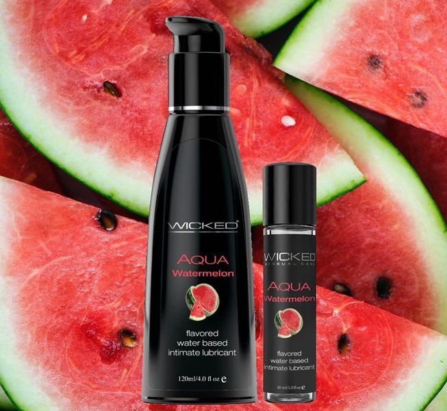 Їстівний лубрикант Wicked Aqua Watermelon Flavored зі смаком кавуна, 30 мл T252071 фото